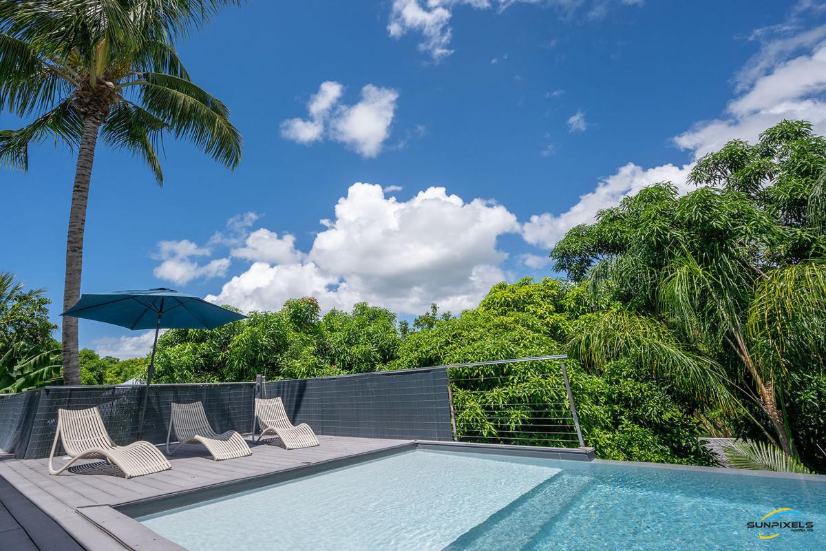 location villa piscine Martinique-deck